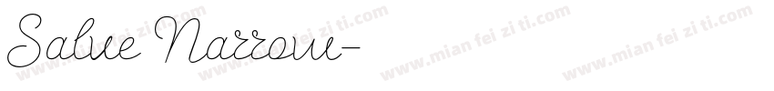 Salve Narrow字体转换